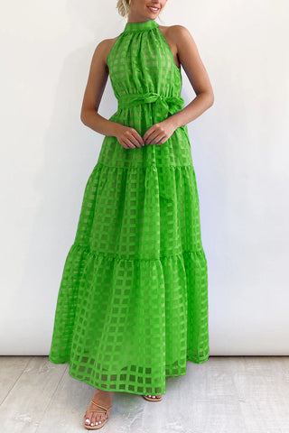 Halter Neck Casual Maxi Dress