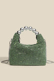 Statement Handle Rhinestone Bag