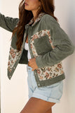 Retro Floral Patchwork Shirt Style Jacket