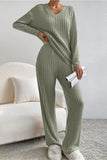 Ribbed Knit Lounge Set