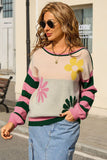 Floral Patterned Sweater