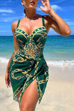 Elegant Chain-Pattern Bikini Set