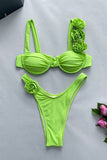 Floral Strap Two-Piece Bikini Set