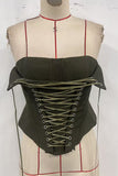 Lace-Up Corset Tank Top
