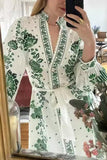 Floral Print Long Casual Dress