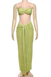Elegant Textured Skirt Set