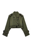 Cropped Double-Breasted Jacket