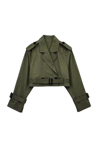 Cropped Double-Breasted Jacket