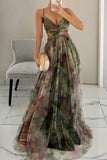 Elegant Floral Evening Gown