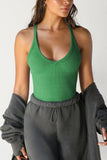 Racerback Ribbed Tank Top