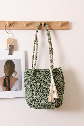 Handwoven Straw Tote Bag