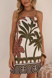 Tropical Print Slip Dress
