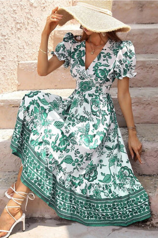 Floral Puff Sleeve Dress