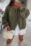 Tie-Front Oversized Cardigan