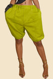 High-Waist Balloon Casual Shorts