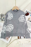 Patterned Crewneck Sweater