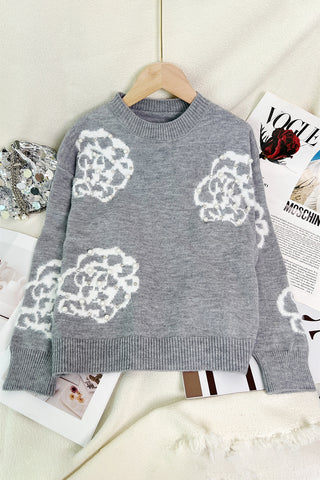 Patterned Crewneck Sweater
