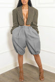 High-Waist Balloon Casual Shorts