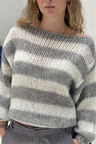 Striped Knit Sweater