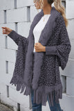 Fringed Leopard Cardigan