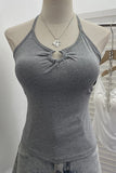 Chic Ring-Detail Tank Top