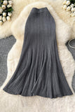 Ribbed Midi Skirt