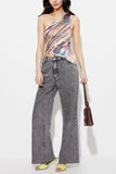 Wide-Leg Straight Jeans