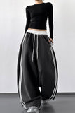 Wide-Leg Casual Track Pants
