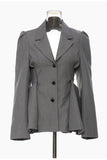 Tailored Button-Front Blazer