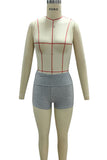 High-Waist Foldover Casual Shorts