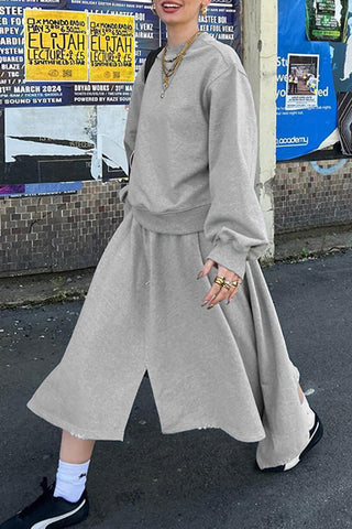 Asymmetrical Skirt Set