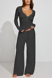 Stylish Long-Sleeve Pants Set