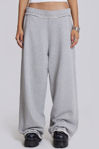 Relaxed Fit Elastic Waist Casual Pants