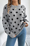 Polka Dot Knit Sweater