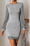 Elegant Knit Long Sleeve Dress