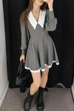 Classic Collar Casual Dress