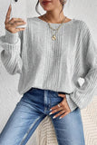 Ribbed Knit Pullover Top