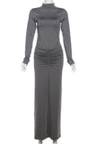 Elegant Ruched Evening Dress