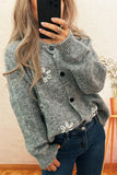 Floral Button-Up Cardigan