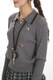 Playful Patterns Collar Polo Shirt