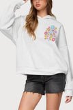 Graphic Print Oversized Hoodie