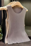 Stylish Ribbed Tank Top