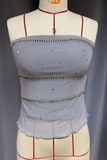 Studded Strapless Tank Top