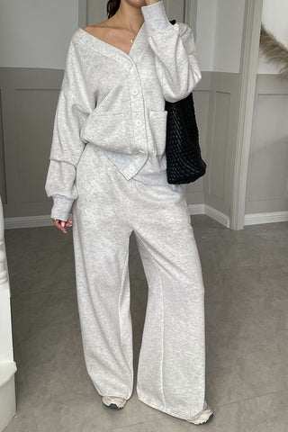 Cozy Button-Up Lounge Set