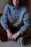 Floral Patterned Sweater