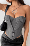 Structured Bustier Strapless Top