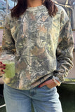 Camo Pullover with Bow Detail