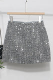 Sequin-Embellished Mini Skirt