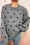 Polka Dot Knit Sweater