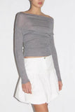 Stylish Off-Shoulder Knit Top